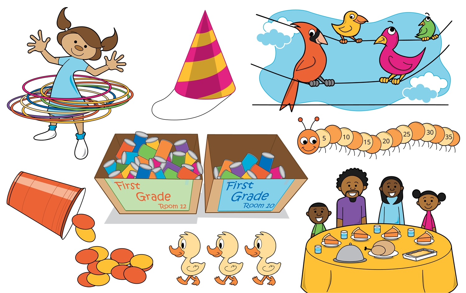 Education Art birds cartoon childrens illustration ducks education education illustration family illustration kid friendly school