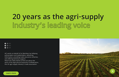 Agricultural company website 3d branding clean design graphic design illustration ui vector web