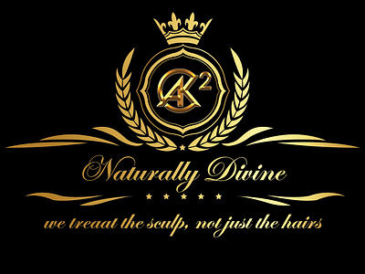Naturally Divine adobe illustrator adobe photoshop design gold gold logo graphic design illustrator logo logo design photoshop