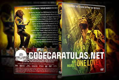 Bob Marley One Love (2024) DVD Cover design dvd dvdcover dvdcustomcover movieposter photoshop