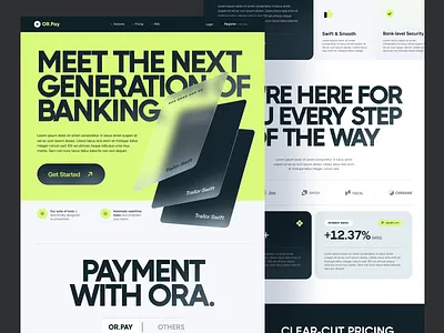 Or.Pay - Fintech SAAS Website fintech saas fintech website saas saas landing page saas landing web saas web saas website saas website design web design