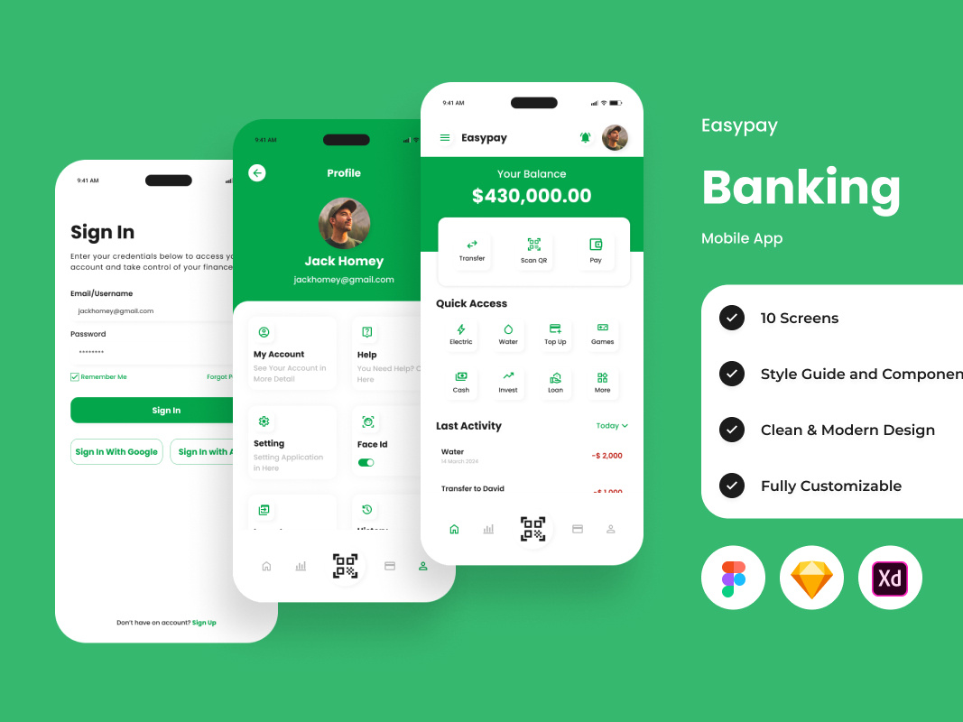 Easypay - Banking Mobile App by Twin Studio Design on Dribbble