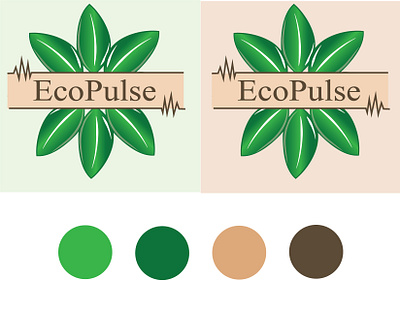 EcoPulse Logo 2d flat design adobe illustrator adobe photoshop branding design graphic design illustration logo ui vector