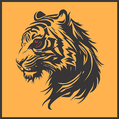 Tiger Vector Tracing branding design graphic design illustration illustrator logo vect vector