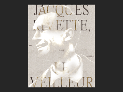 Jacques Rivette, le veilleur Poster cinema graphic design jacques rivette minimalism poster