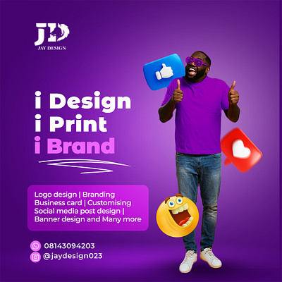 i do all branding design graphic design illustration logo social media post design