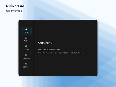 Daily UI 034: Car Interface dailyui design figma ui