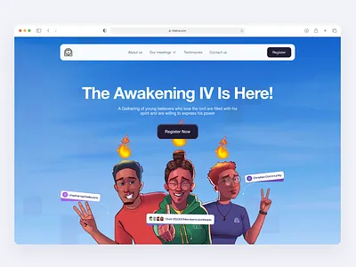 JC - Landing page design hero section illustration innovative design landing page landing page with illustratio product design ui user interface design