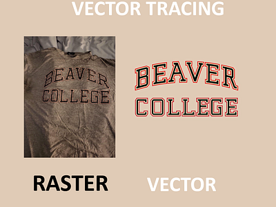 Vector tracing vector graphic