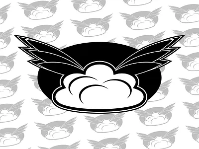 Cloud Wings design graphic design logo vector