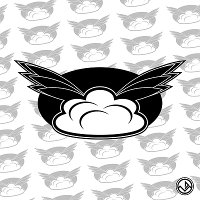 Cloud Wings design graphic design logo vector