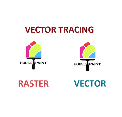 Vector tracing vector graphic