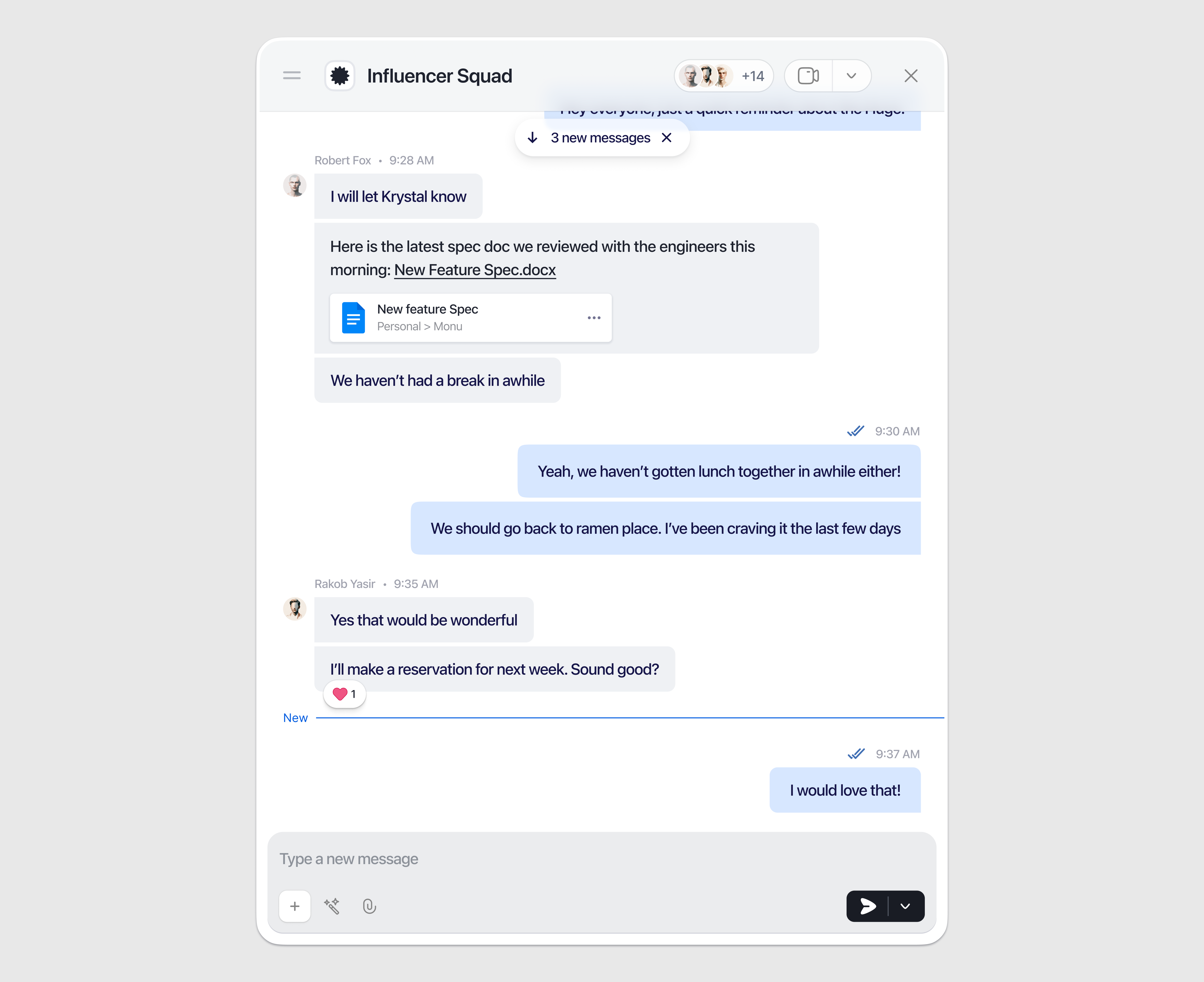 Group chat widget - SaaS UI/UX Design by Masum Parvej for Halal Lab on
