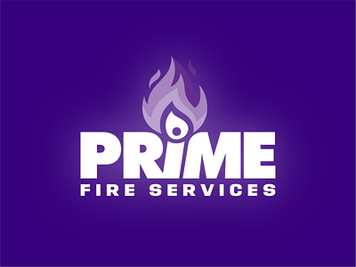 Prime Fire Services Logo branding design graphic design logo vector