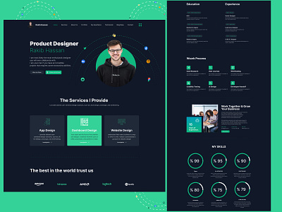 Personal Portfolio, CV & Resume Template agency app artist cv dashboard designer developer figma freelancer modern persona photographer portfolio professional resume template ui ux website