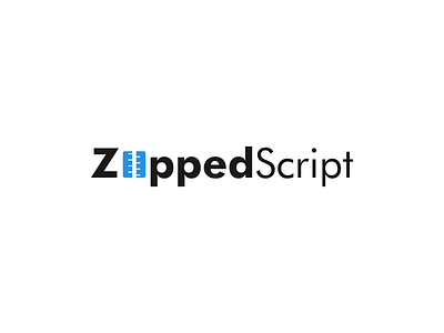 Zipped Script Logo branding brandingdesigners design designlogojakarta designlogokeren designlogoonline future graphic design illustration logo modern simple ui