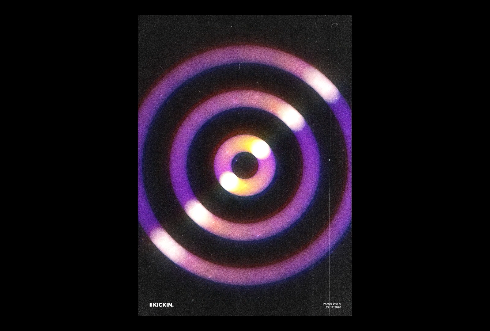 Kickin - Motion Poster #258 abstract animation design experimental gradient animation kinetic kinetictype motion motion graphics typography ui website animation