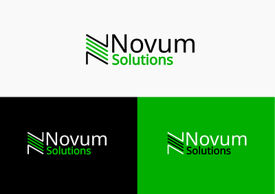 Novum Solutions branding graphic design logo