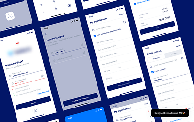 Tellero Mobile: Dark Blue UI/UX app ui design application design creative ui design dashboard design design illustration landing page design ui