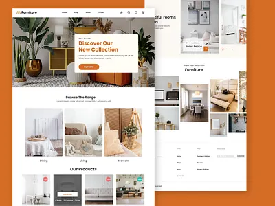 Ecommerce Page Template Website UI Design animation branding ecommerce ecommerce website logo motion graphics ui web design website