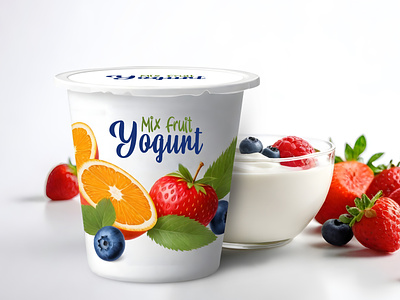 Yogurt Label Packaging Design fruit yogurt ice cream ice cream label ice cream packaging label design packaging design yogurt yogurt bottle yogurt label yogurt packaging