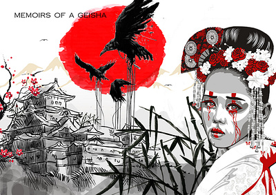 Digital Art - Memoirs of a Geisha art digital art graphic design illustration