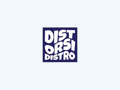 Distorsi Distro branding graphic design logo
