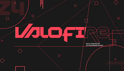 VALOFIRE | FREE SCI FI FONT badge branding font logo sci fi valorant