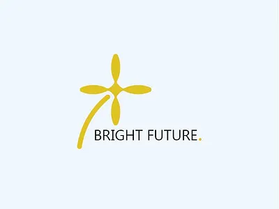 Bright Future branding graphic design logo