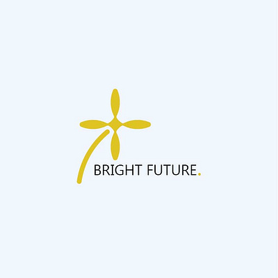 Bright Future branding graphic design logo