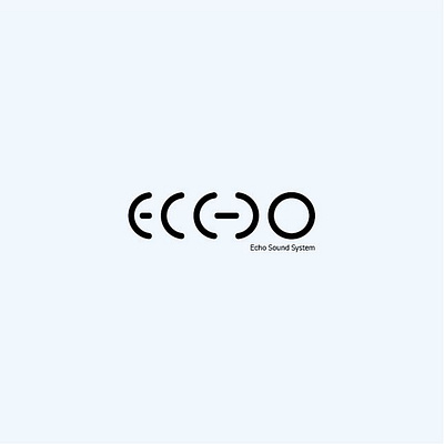 ECHO - Sound System branding graphic design logo