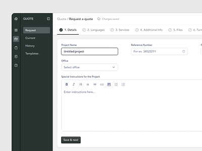 Forms with an improved UX for B2B SaaS. accessibility b2b breadcrumbs form input navbar progress bar saas sidebar two sidebar ui ux web