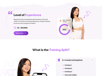 Leadpages Design Inspiration Fitness Women clean design design design inspiration fitness brand fitness landing page fitness website inspiration landing page design inspiration leadpages minimalistic design uiux website design inspiration women fitness coach