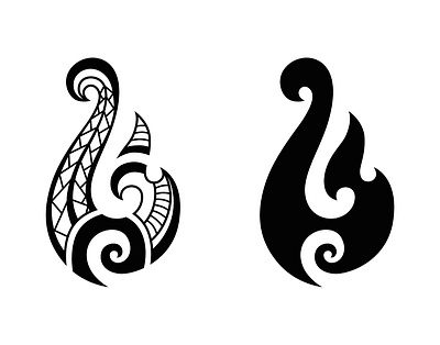 Hooks Maori Tattoo Style design graphic design hook illustration maori polynesia tattoo vector