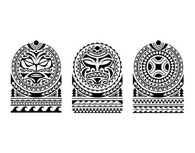 Maori Tattoo Style Designs design graphic design illustration maori polynesia tattoo vector