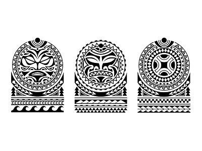 Maori Tattoo Style Designs design graphic design illustration maori polynesia tattoo vector