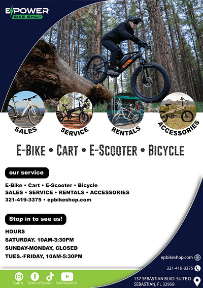 e-bike flyer flyer graphic design