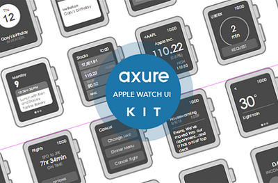 Apple Watch widgets for Axure apple watch apple watch widgets for axure axure axure rp axure rp 7 axure widgets ui ux ux design