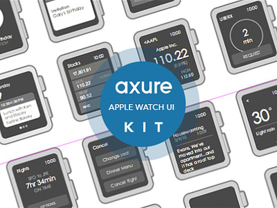 Apple Watch widgets for Axure apple watch apple watch widgets for axure axure axure rp axure rp 7 axure widgets ui ux ux design