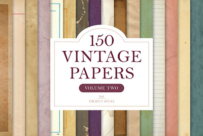 150 Vintage Papers, Vol. 2 antique background background pattern book lined midcentury old overlay paper parchment printable texture vintage vol. 2