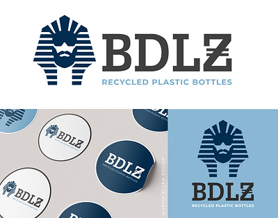 Logo for BDLZ Recycled plastic bottles branding design graphic design logo