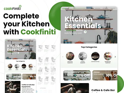 UI Design of CookFiniti 3d animation app app design branding design food company ui graphic design hotel industry ui illustration logo motion graphics product design ui ui by vishal gaikwad ui ux ux vector vishal gaikwad