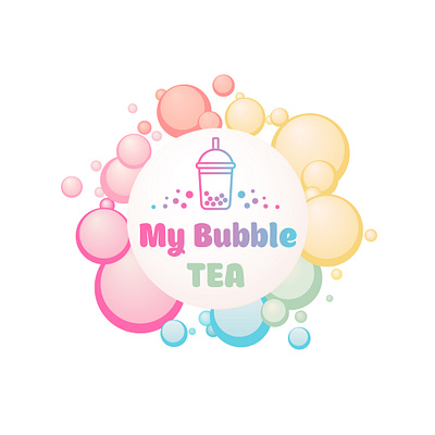 Logo for Bubble Tea branding bubble tea design graphic design logo vector