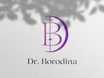 Logo for Dr. Borodina branding design graphic design logo vector