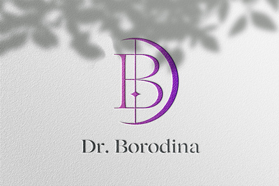 Logo for Dr. Borodina branding design graphic design logo vector