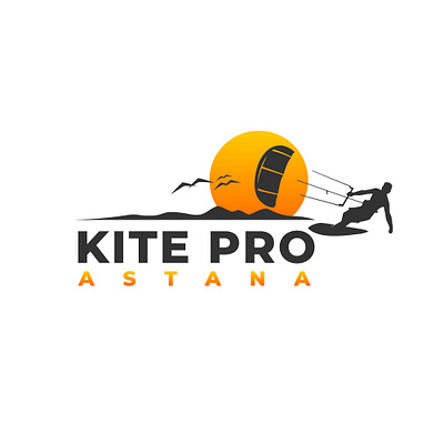 Logo for Kite Pro Astana branding design graphic design kite logo vector