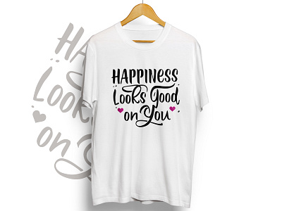 Modern Typography T-shirt Design black branding calligraphy design goog graphic design happiness illustration love modern motivational new tshirt t shirt design tshirts typography vector vides