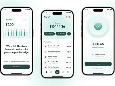 FinTech Mobile App Design dailyui design figma financial app fintech mobile app ui ui design uiux ux