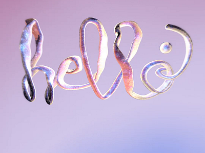 FREE download | hello | glittered clay 3d animation apple art background banner branding c4d design download free glitter graphic design hello hi illustration model tarafa ui