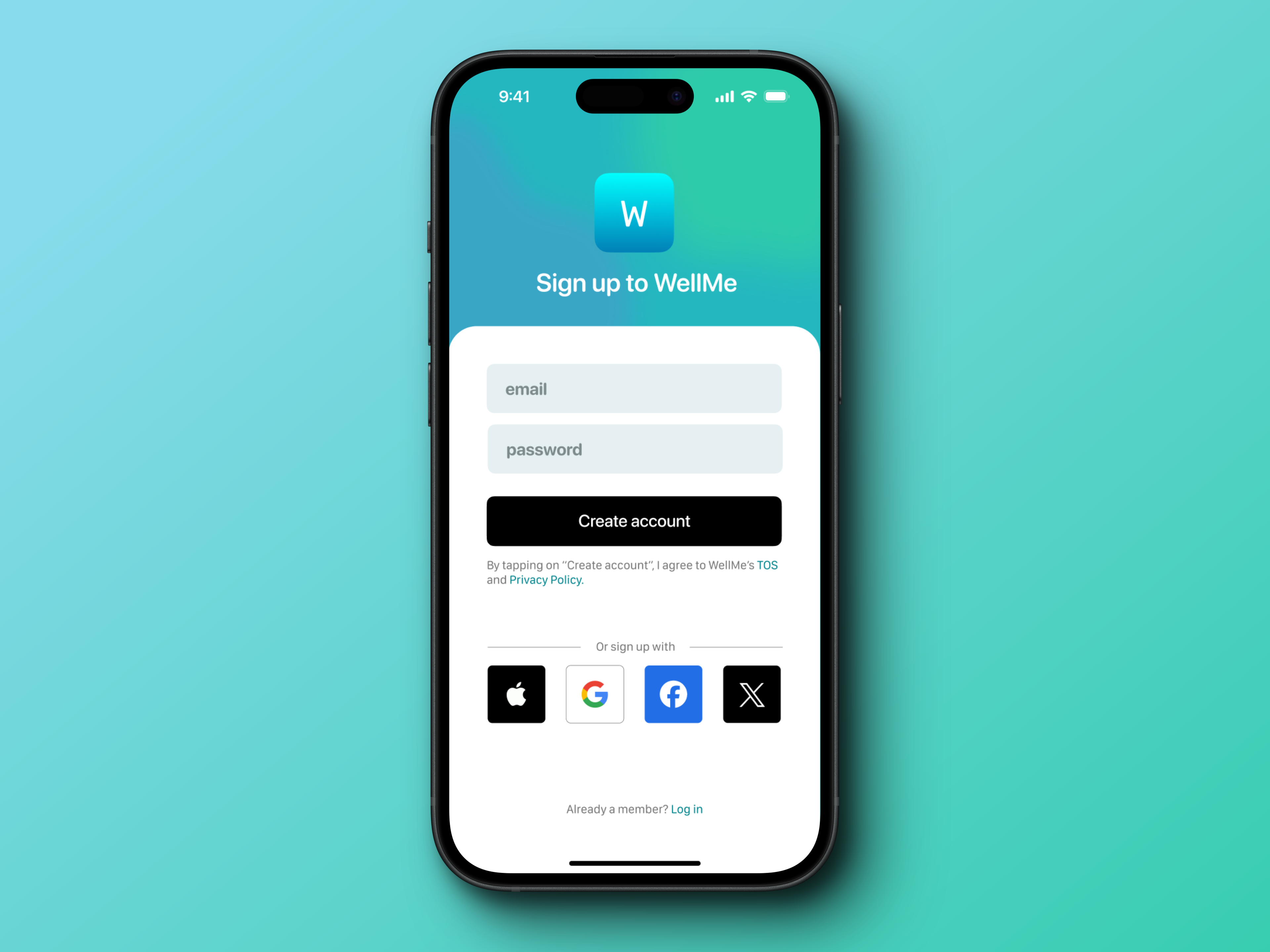 iOS Sign Up - Day 1 of 30 #DailyUI dailyui ios mobile ui uidesign ux